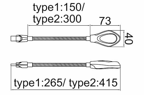 C2-261C USB LED Map Reading Lamps(150mm/300mm)