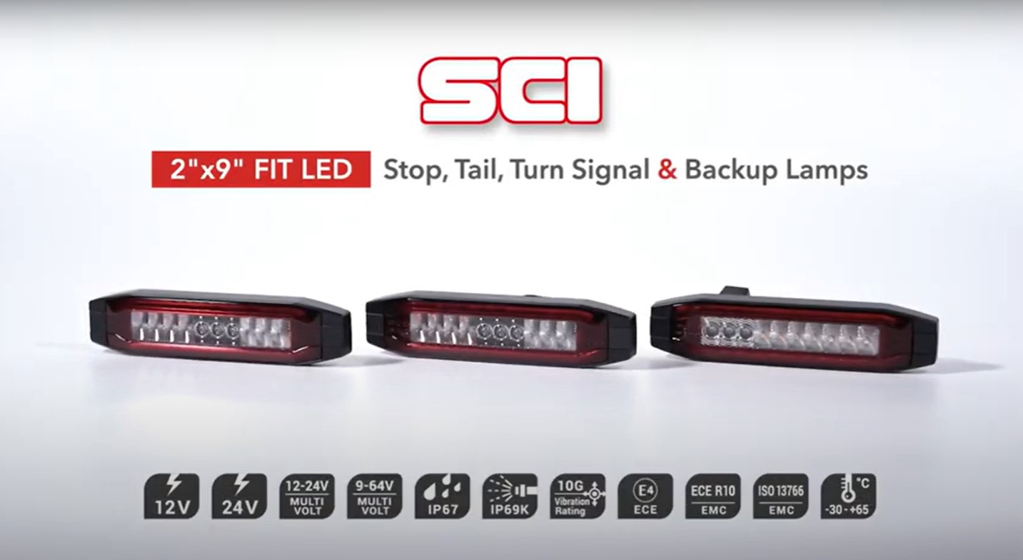 2" x 9" FIT LED Stop, Tail, Turn Signal & Backup Light