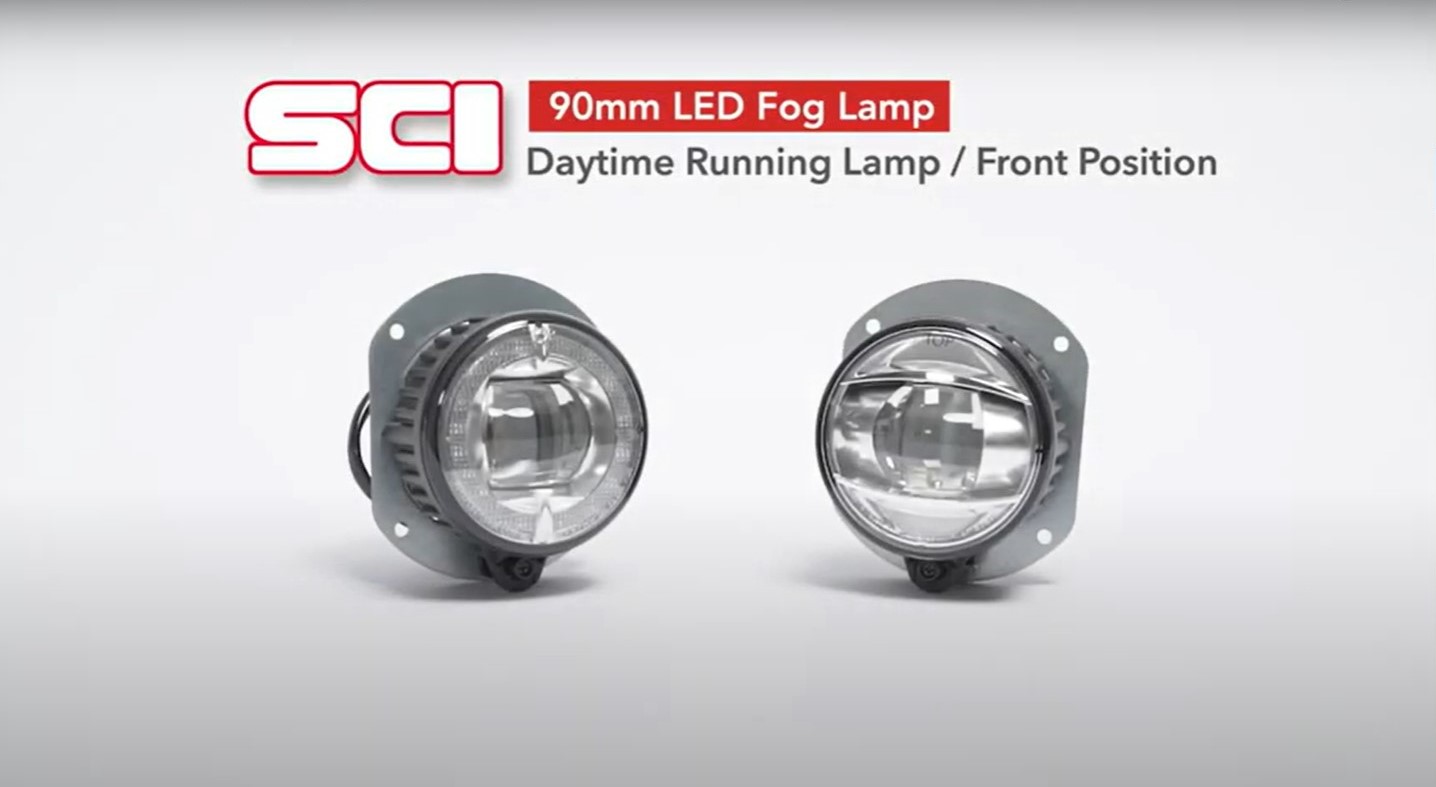 LED Fog Lamp Daytime Running Lamp Front Position 90mm