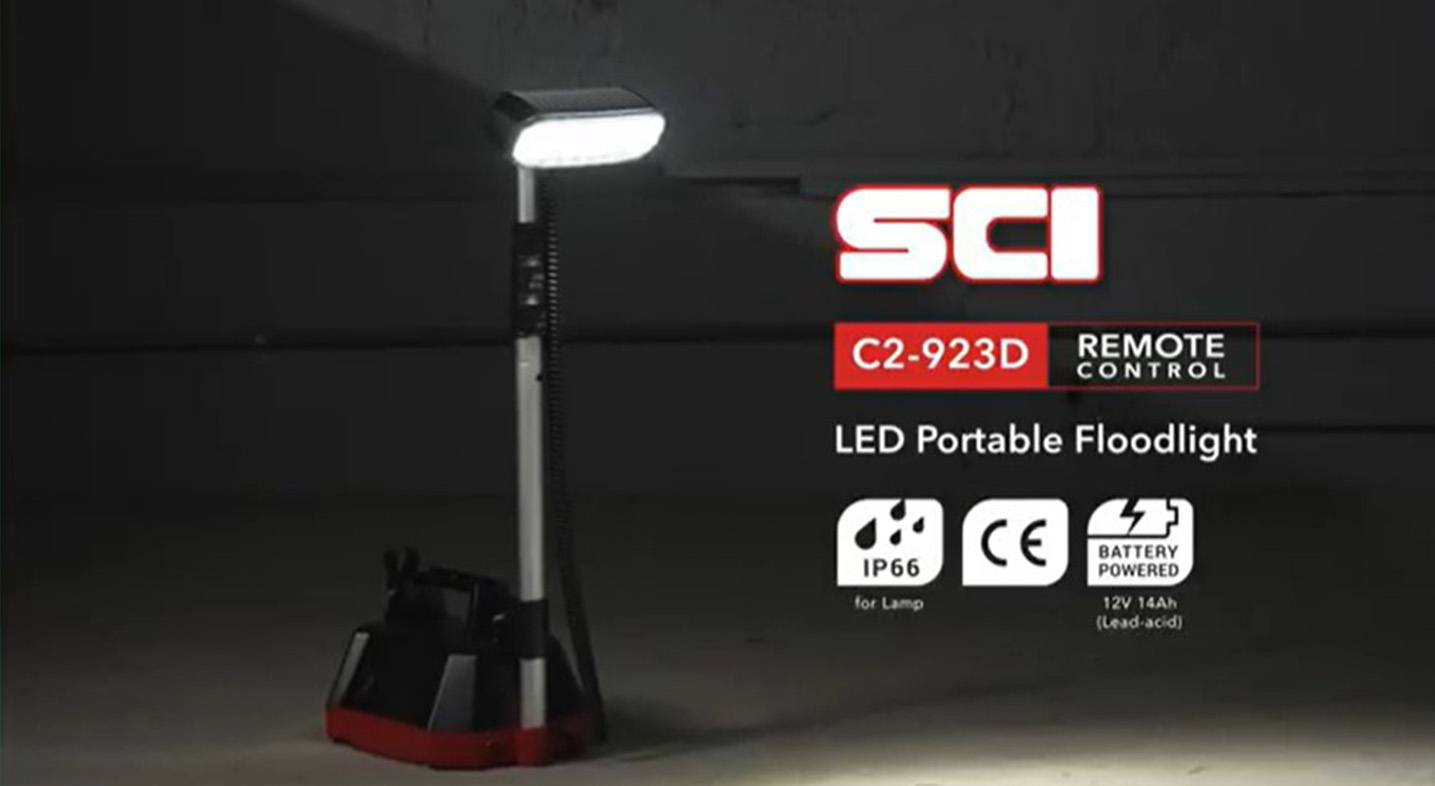C2-923D REMOTE CONTROL Portable Floodlight