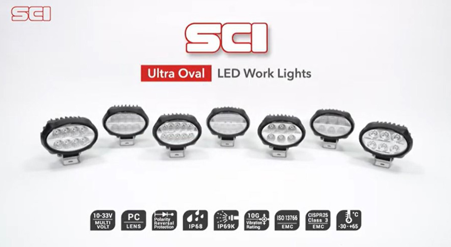 SCI-Ultra Oval LED Work Lights