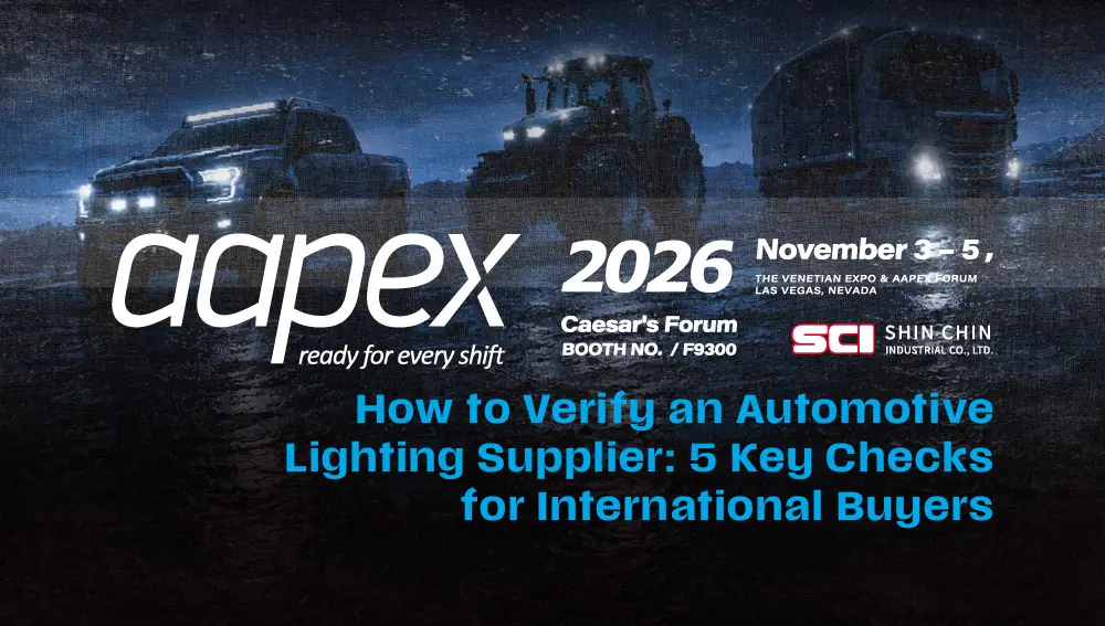 aapex 2026 Blog_How to Verify an Automotive Lighting Supplier- 5 Key Checks for International Buyers