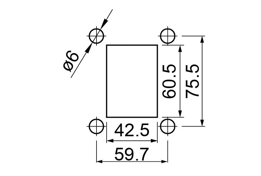 FUSE BLOCKS Size Diagram_R3-83-01-1L304 Mounting holes