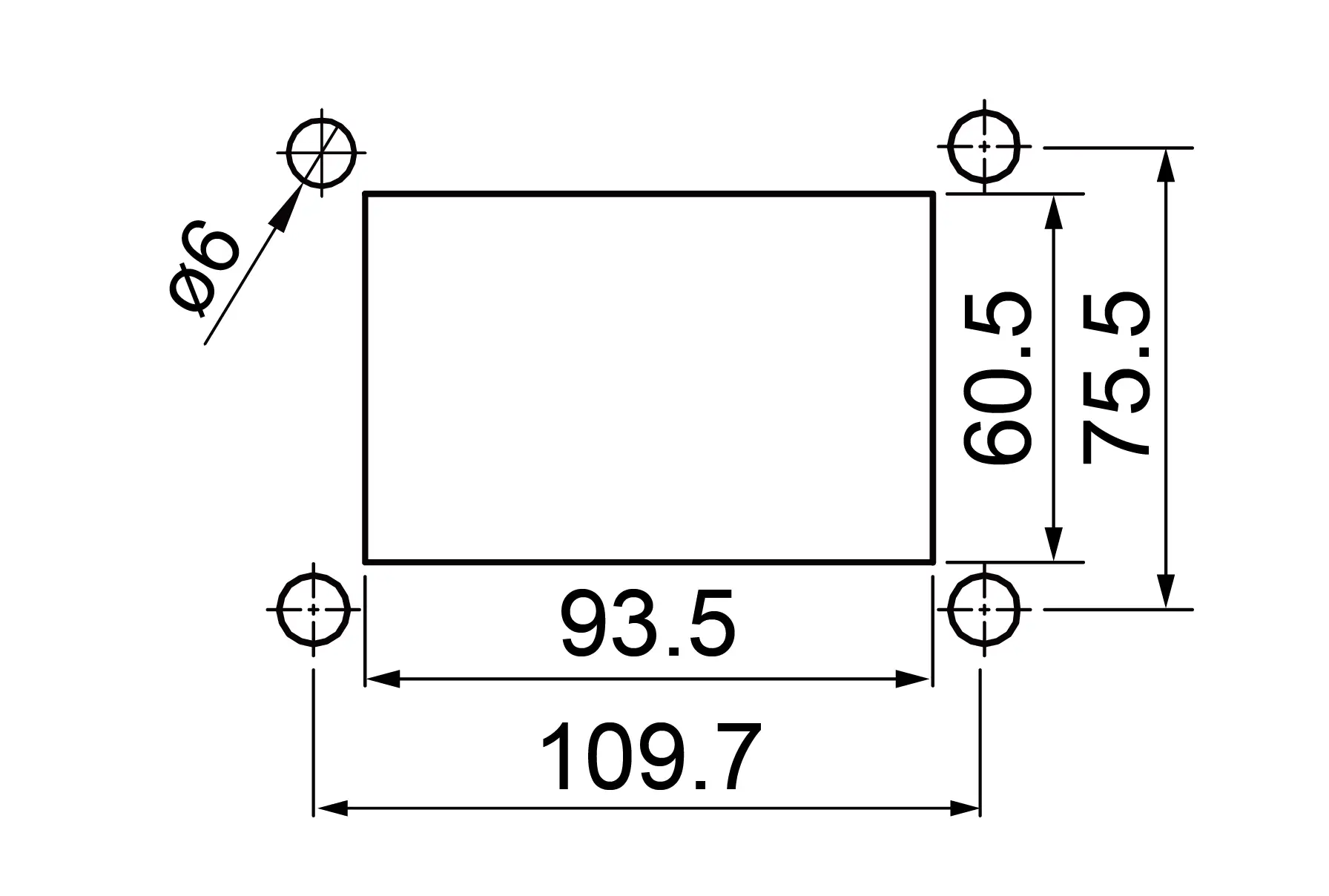 FUSE BLOCKS Size Diagram_R3-83-01-1L310 Mounting holes