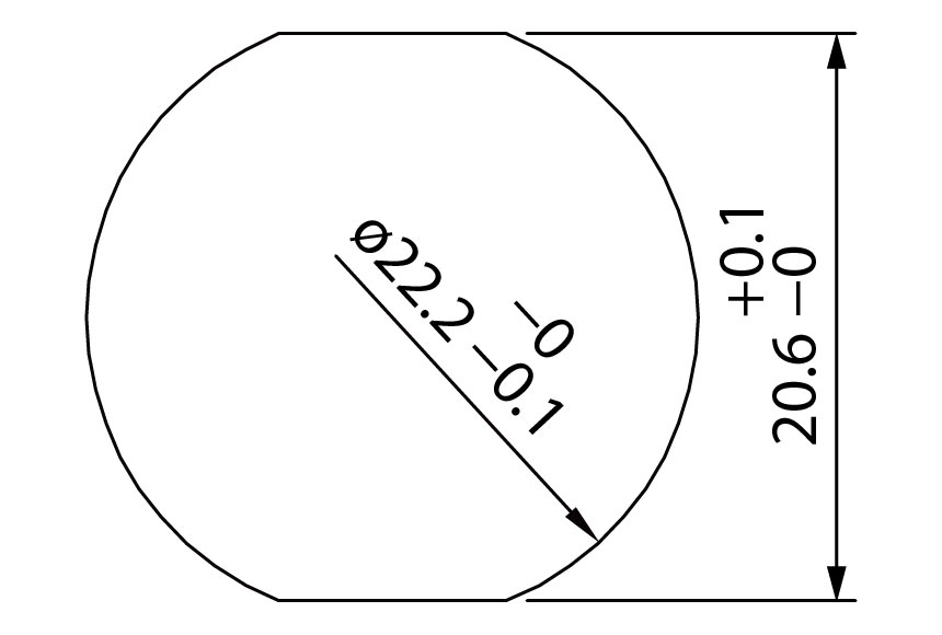 Switch Size Diagram_K3-40 Mounting holes
