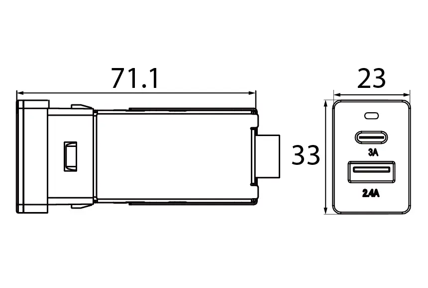 USB Size Diagram_A13-265AC