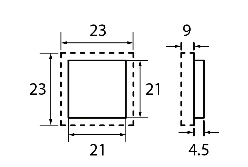 USB Size Diagram_A13-267AC Mounting holes