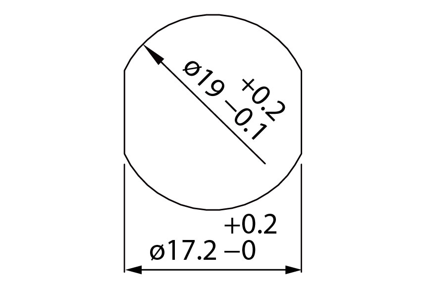Switch Size Diagram_K3-39 Mounting holes